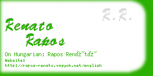 renato rapos business card